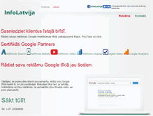 Tablet Screenshot of infolatvija.com